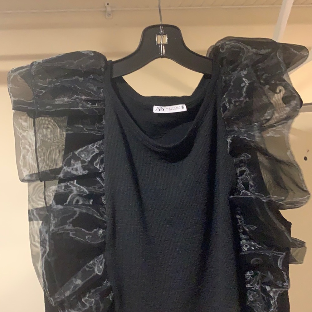 Zara black blouse